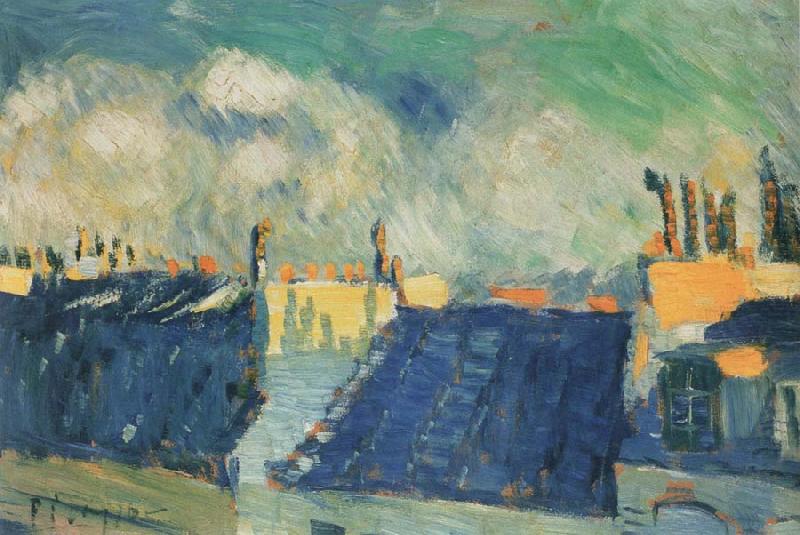 pablo picasso blue roofs china oil painting image
